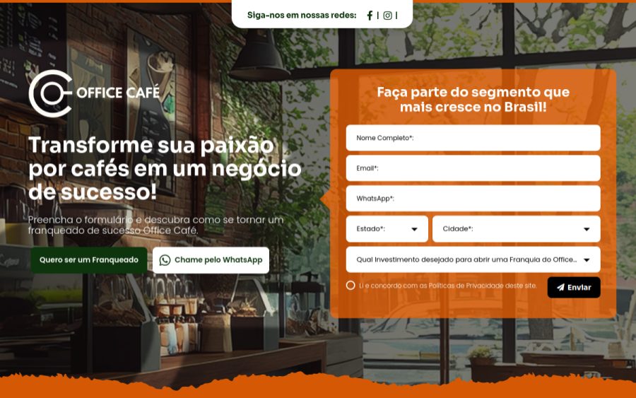 Prévia do site Rede Office Café