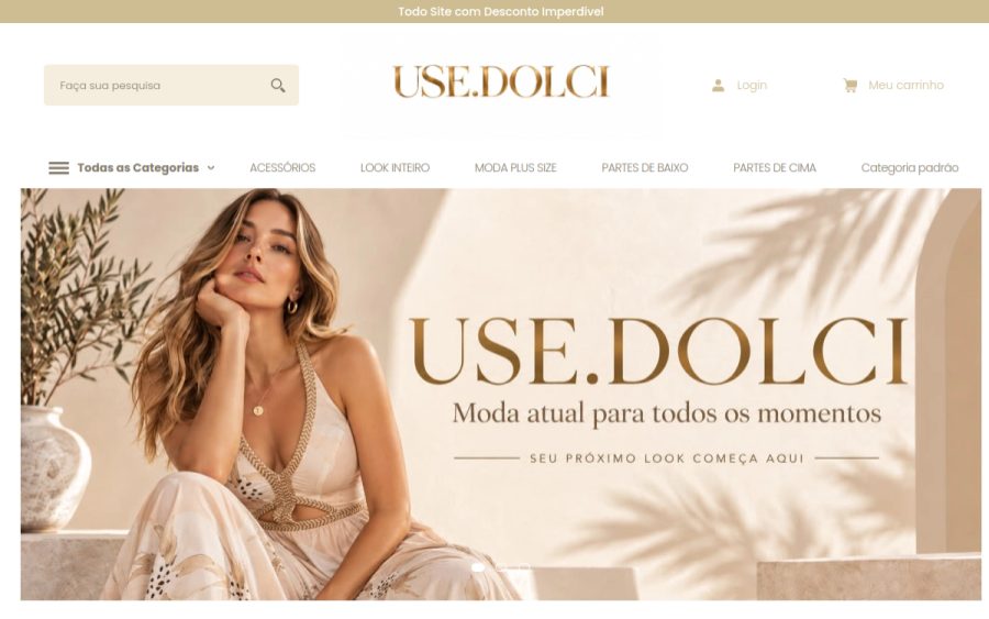 Prévia do site Use Dolci