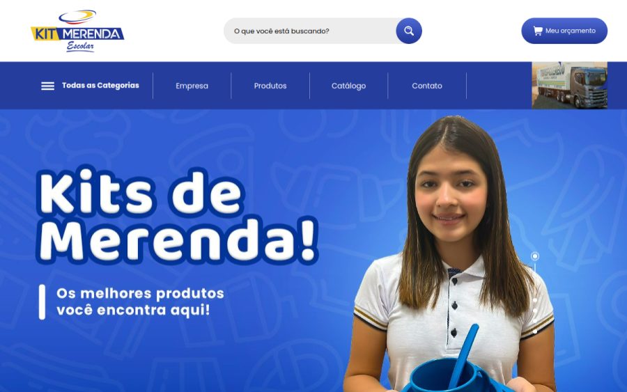 Prévia do site Kit Merenda