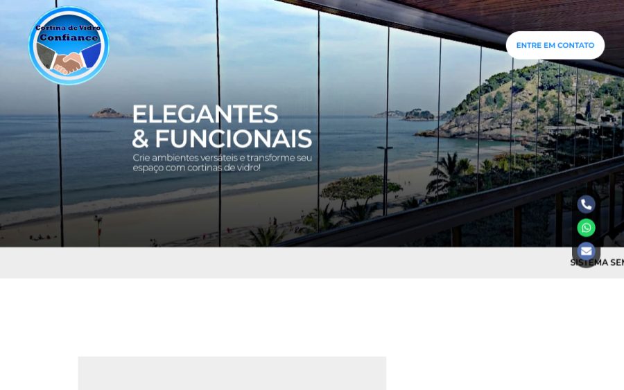 Prévia do site Confiance
