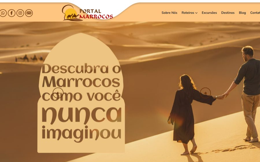 Prévia do site Agência de Turismo Especializada em Marrocos | Portal Marrocos