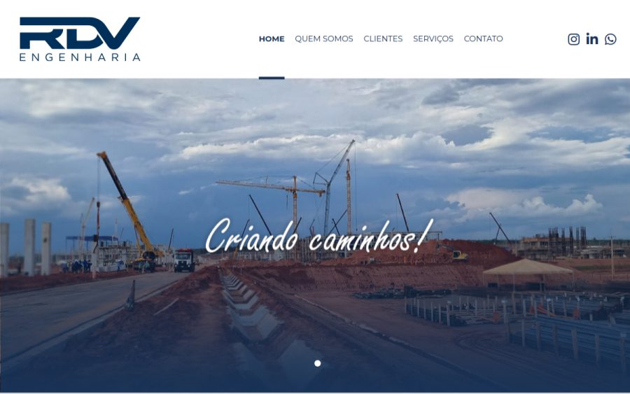 Prévia do site RDV Engenharia