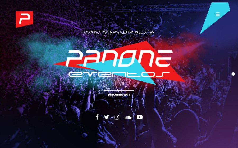 Prévia do site Panone Eventos