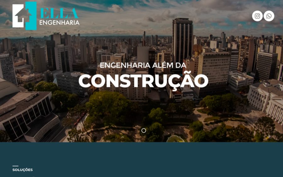 Prévia do site ELLA ENGENHARIA