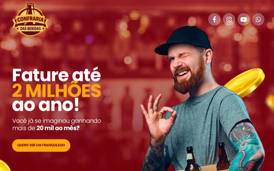 Prévia do site Confraria Bebidas