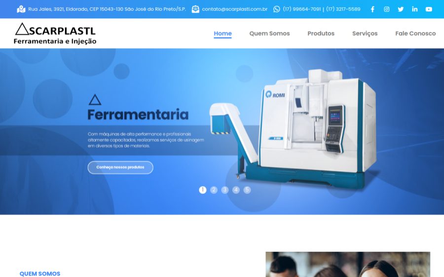 Prévia do site Scarplastl