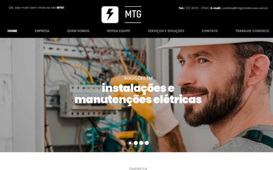 Prévia do site MTG instalações