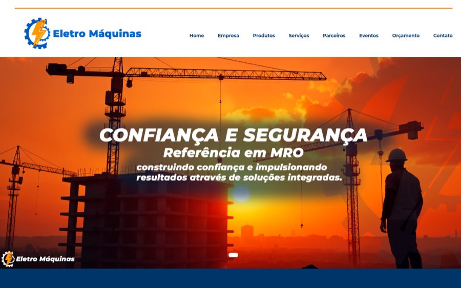 Prévia do site Eletro Máquinas e Ferragens