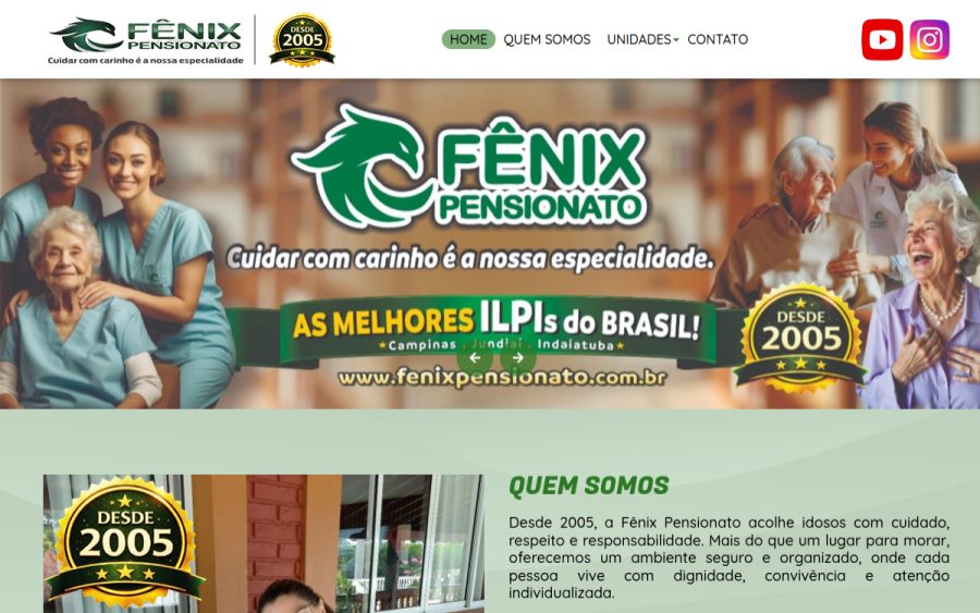 Prévia do site Fênix Pensionato