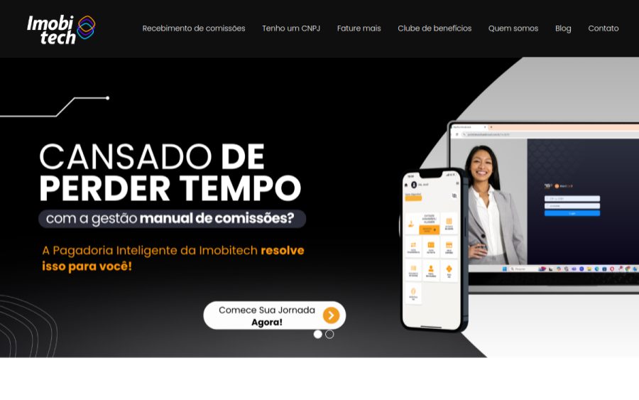Prévia do site Imobitech
