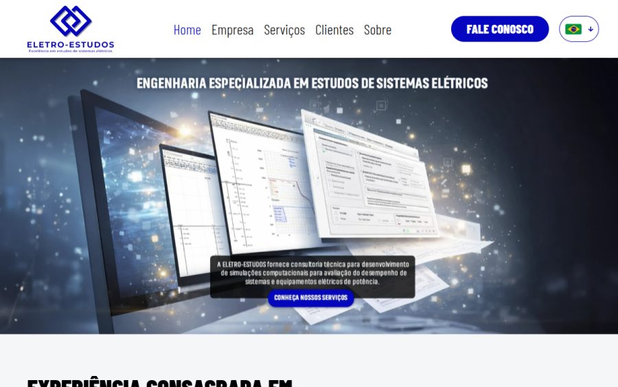 Prévia do site Eletro-Estudos
