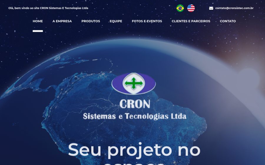 Prévia do site CRON Sistemas e Tecnologias Ltda