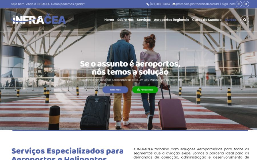 Prévia do site INFRACEA