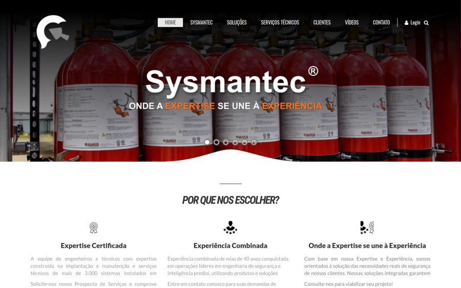 Prévia do site sysmantec