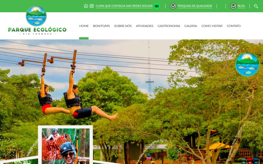 Prévia do site Parque Ecológico Rio Formoso