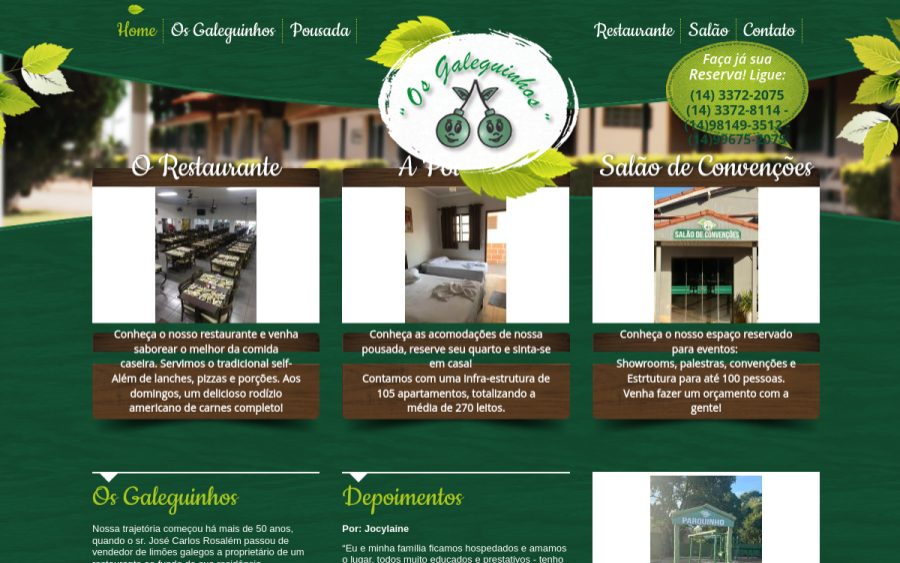 Prévia do site Os Galeguinhos