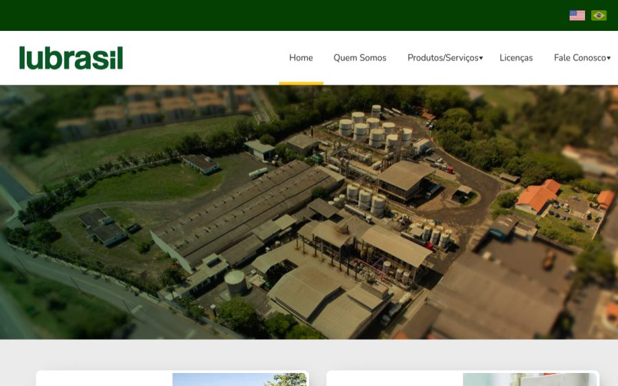 Prévia do site Lubrasil