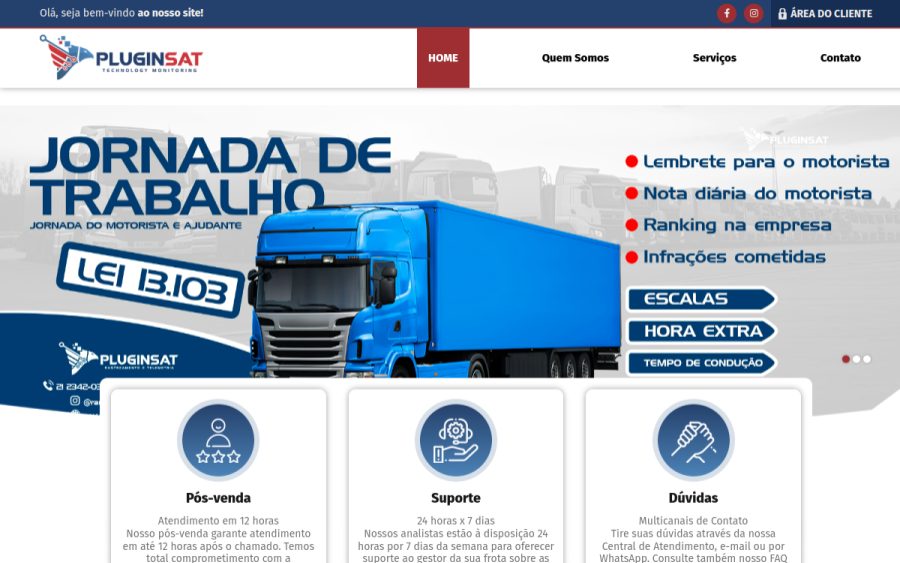 Prévia do site PluginSat