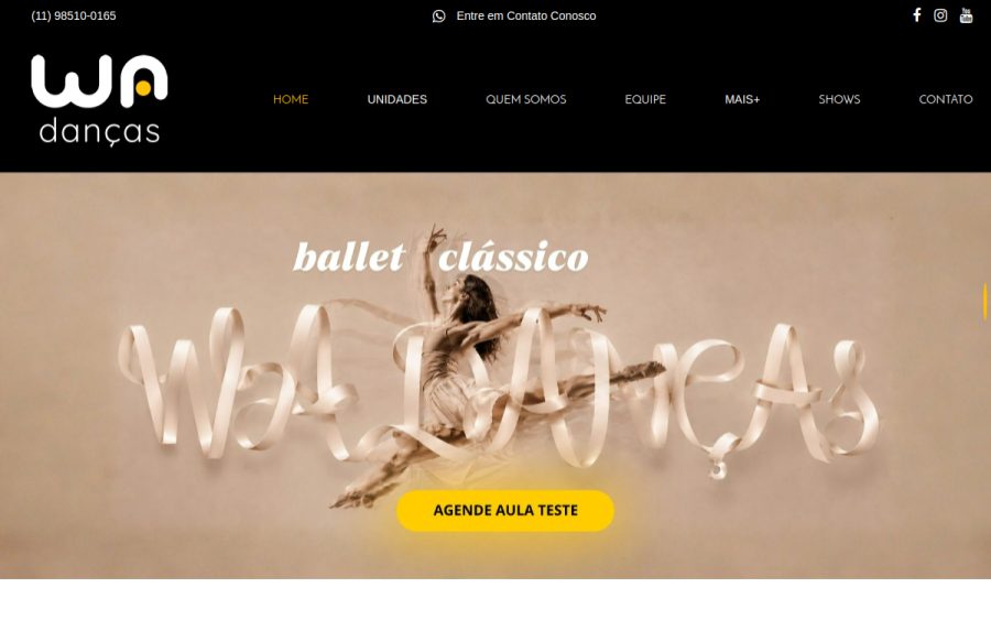 Prévia do site WA Danças 