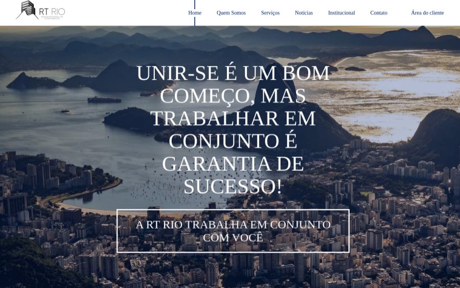 Prévia do site RT Rio
