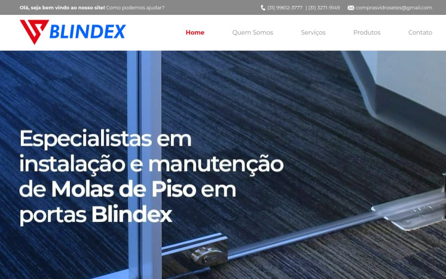 Prévia do site VS Blindex