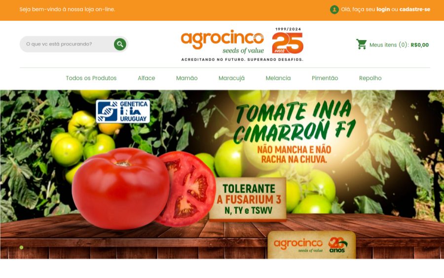 Prévia do site Agrocinco