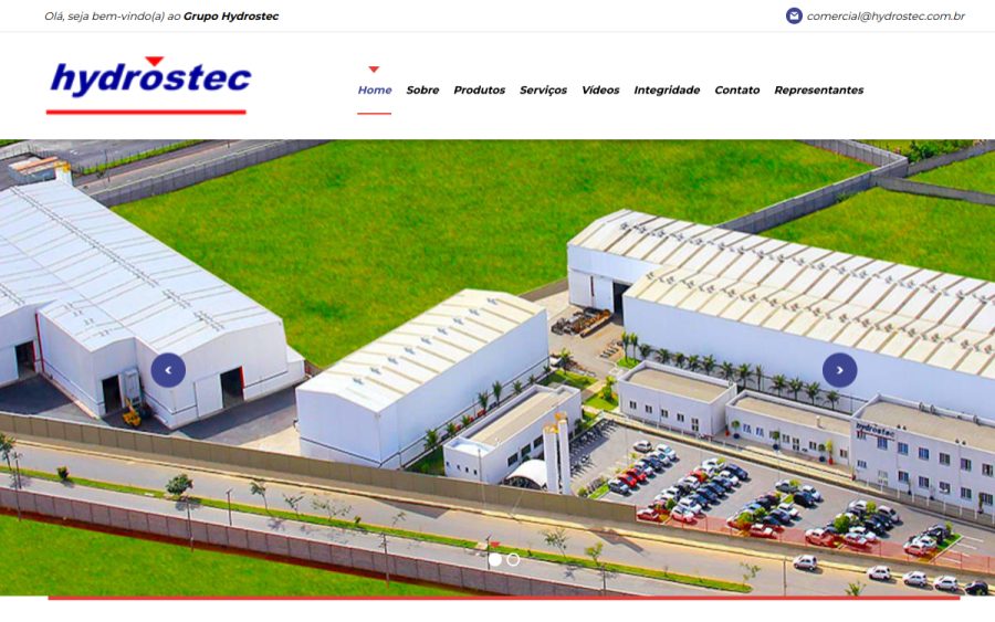 Prévia do site Hydrostec | Soluções em infraestrutura hídrica e energética