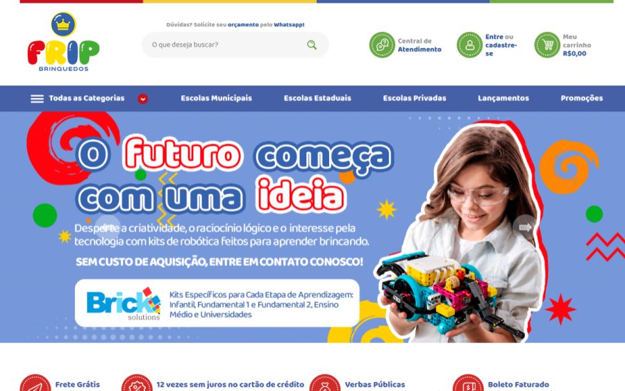 Prévia do site Frip Brinquedos