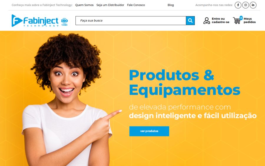 Prévia do site Fabinject Technology