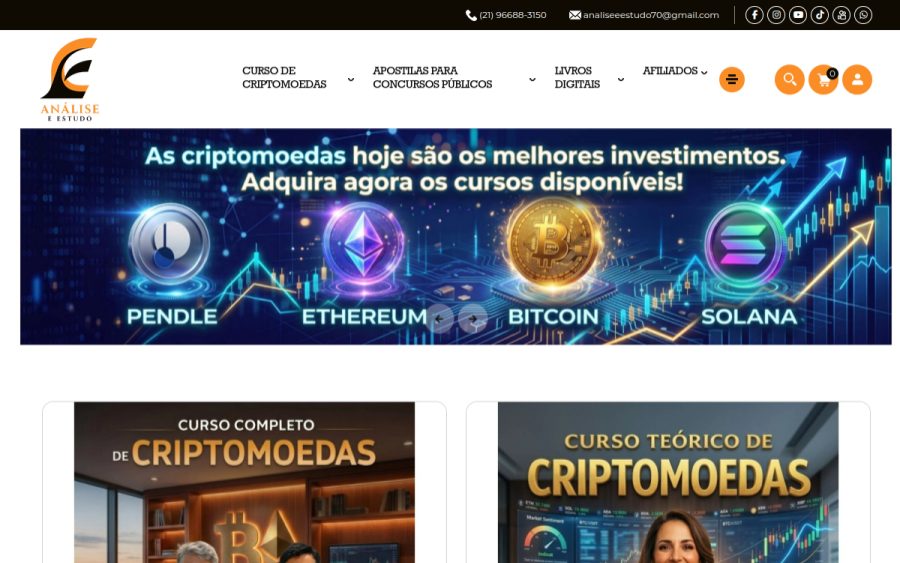 Prévia do site Análise e Estudo