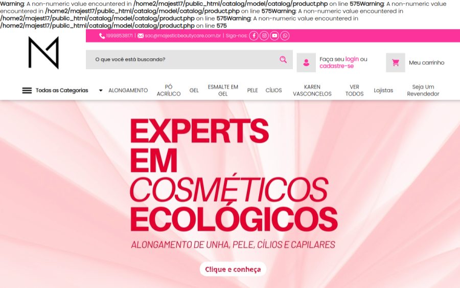 Prévia do site Majestic Nails | Tecnologia brasileira que revoluciona o mercado Nail.